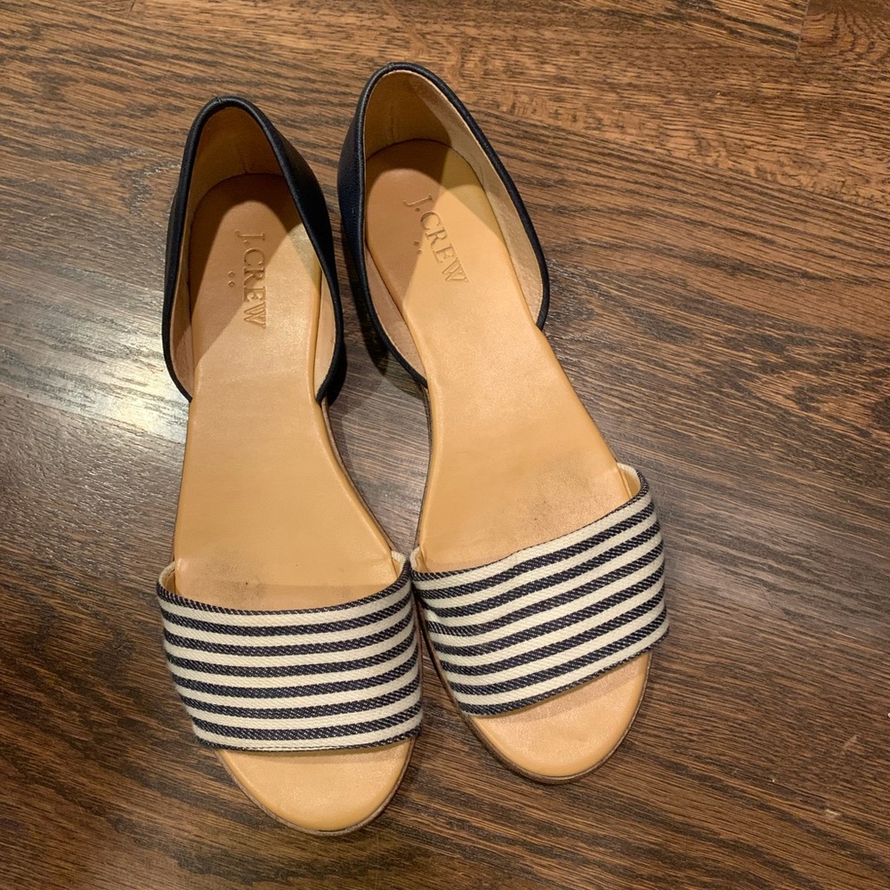 J Crew peep toe sandals